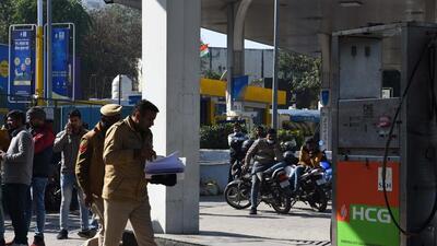 Gurugram, India - Feb. 28, 2022: Investigation underway for a triple murder at a CNG Pump Station on NH48, in Gurugram, India, on Monday, February 28, 2022. (Photo by Vipin Kumar/ Hindustan Times) (Vipin Kumar/HT PHOTO)