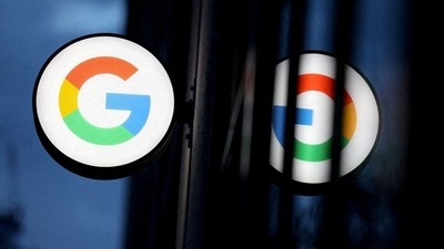 Google LLC logo at Google Store Chelsea in Manhattan, New York City. (REUTERS)