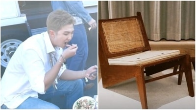 BTS' RM shared a chair's picture and said that he was hungry. BTS' RM shared a chair's picture and said that he was hungry.