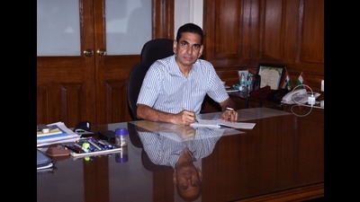 During the review meeting, Chahal directed various departments to undertake monsoon preparedness work on time. (HT PHOTO) During the review meeting, Chahal directed various departments to undertake monsoon preparedness work on time. (HT PHOTO)