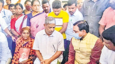 Naveen, who hails from Haveri district in Karnataka, was a fourth-year medical student at Kharkiv National Medical University, who was killed in the province of Kharkiv while he was out to buy some provisions at a supermarket near his home. (PTI) Naveen, who hails from Haveri district in Karnataka, was a fourth-year medical student at Kharkiv National Medical University, who was killed in the province of Kharkiv while he was out to buy some provisions at a supermarket near his home. (PTI)