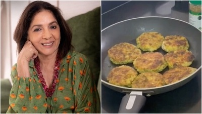 Inside Neena Gupta's kitchen: Check out her healthy tikki burger recipe made with Dalia and vegetables Inside Neena Gupta's kitchen: Check out her healthy tikki burger recipe made with Dalia and vegetables