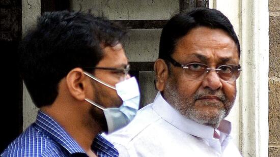 Maharashtra minister and NCP leader Nawab Malik (62) was arrested by ED on February 23. (ANI) Maharashtra minister and NCP leader Nawab Malik (62) was arrested by ED on February 23. (ANI)
