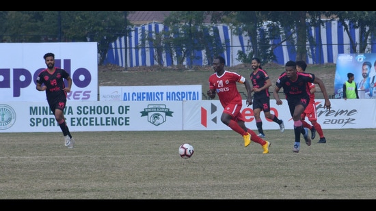 Striker Kurtis Guthrie scored twice in the first half, with skipper Gurtej Singh and forward Robin Singh registering a goal apiece during the I-League match between RoundGlass Punjab FC and Kenkre. (Representative image)