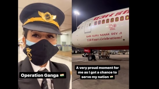 Capt Shivani Kalra shared the video of an evacuation flight that brought back Indian students studying in Ukraine on her Instagram.&nbsp;(keepem.flying787/Instagram)