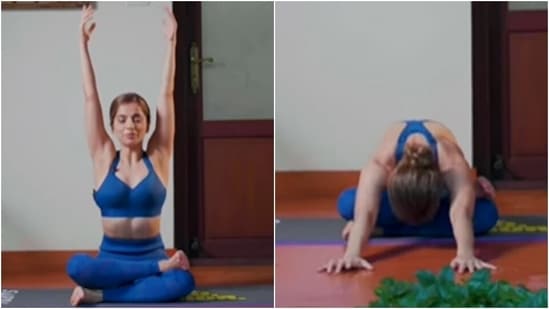 Malaika Arora does this easy yoga asana to stretch sitting muscles - Times  of India