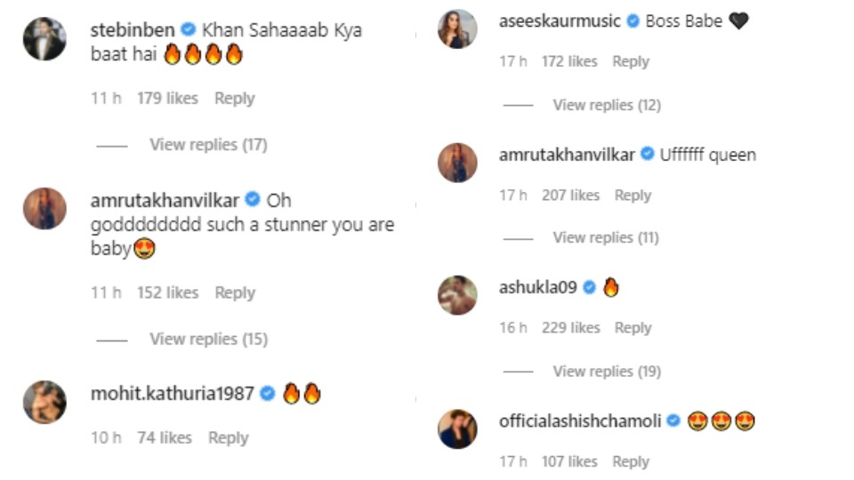Comments on Hina Khan's post. Comments on Hina Khan's post. 