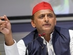 Lucknow: Samajwadi Party President Akhilesh Yadav addresses a press conference at party office in Lucknow, Tuesday.(PTI) Lucknow: Samajwadi Party President Akhilesh Yadav addresses a press conference at party office in Lucknow, Tuesday.(PTI)