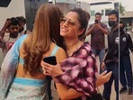 Bollywood actor Kriti Sanon met television actor Ankita Lokhande and her husband Vicky Jain.