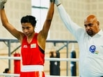Lovlina Borgohain after his win.&nbsp;