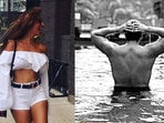 Arjun Kapoor tagged Malaika Arora in his pool pic on Instagram.&nbsp;