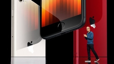 The new iPhone SE and $599 iPad Air, which sports an M1 chip, will be available for ordering on March 11, before reaching stores a week later. (REUTERS)