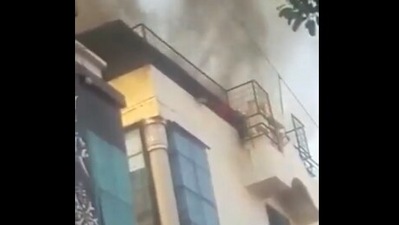 Fire accident in Bengaluru at Sukh Sagar Hotel in densely populated Gandhinagar