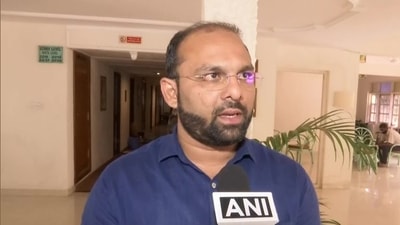 Goa Congress general secretary Sunil Kauthankar. (ANI Twitter) Goa Congress general secretary Sunil Kauthankar. (ANI Twitter)