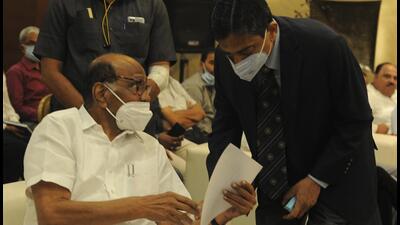 Sharad Pawar at a function in Mumbai on Tuesday. (HT PHOTO) Sharad Pawar at a function in Mumbai on Tuesday. (HT PHOTO)