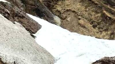 Villagers in Darma valley and defence personnel going to their posts near Indo-China border faced difficulty to cross the glacier covered stretch. Villagers in Darma valley and defence personnel going to their posts near Indo-China border faced difficulty to cross the glacier covered stretch.