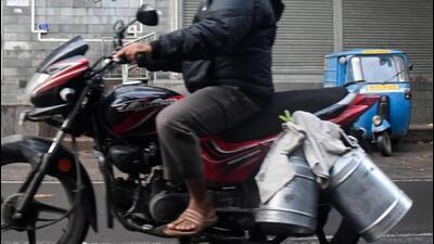 The victim was on his way to supply milk around 7.30 am, when a speeding Maruti Suzuki Ciaz car hit his motorcycle from the rear in Dera Bassi. (HT Photo/for representation only)