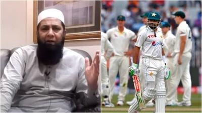 Inzamam-ul-Haq; Babar Azam (YouTube/AP) Inzamam-ul-Haq; Babar Azam (YouTube/AP)
