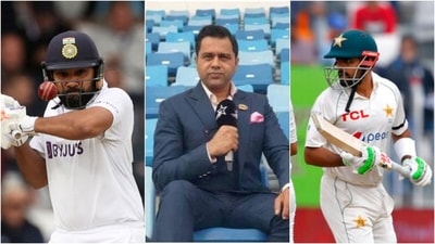Rohit Sharma; Aakash Chopra; Babar Azam (AP/Twitter/REUTERS)