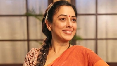 Rupali Ganguly in a still from Anupamaa. Rupali Ganguly in a still from Anupamaa. 