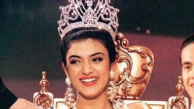 Sushmita Sen during her Miss Universe ceremony. Sushmita Sen during her Miss Universe ceremony.