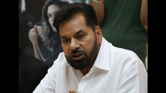 Chandigarh Congress president Subhash Chawla had also come under criticism from certain party quarters for the loss in the MC elections. (HT )