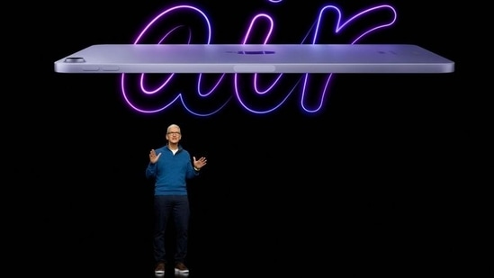 Apple announced an update to the iPad Air, a year and a half after it gave the tablet an iPad Pro-style redesign.(REUTERS)
