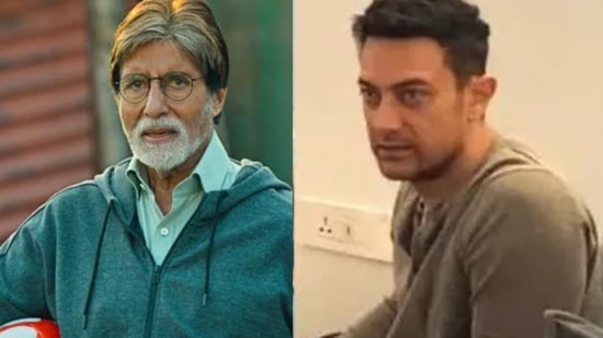 Amitabh Bachchan has reacted to Aamir Khan's praise for his new film Jhund.