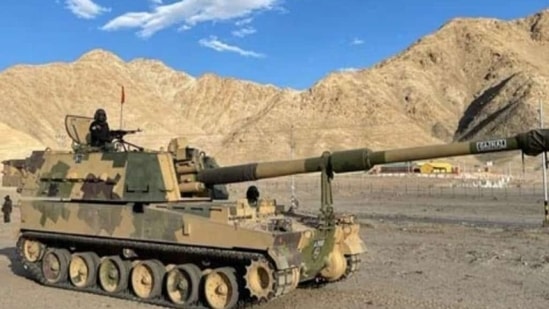 K9 Vajra 155 mm self-propelled howitzer is a joint venture between Korean Samsung and India's L&T. K9 Vajra 155 mm self-propelled howitzer is a joint venture between Korean Samsung and India's L&T.