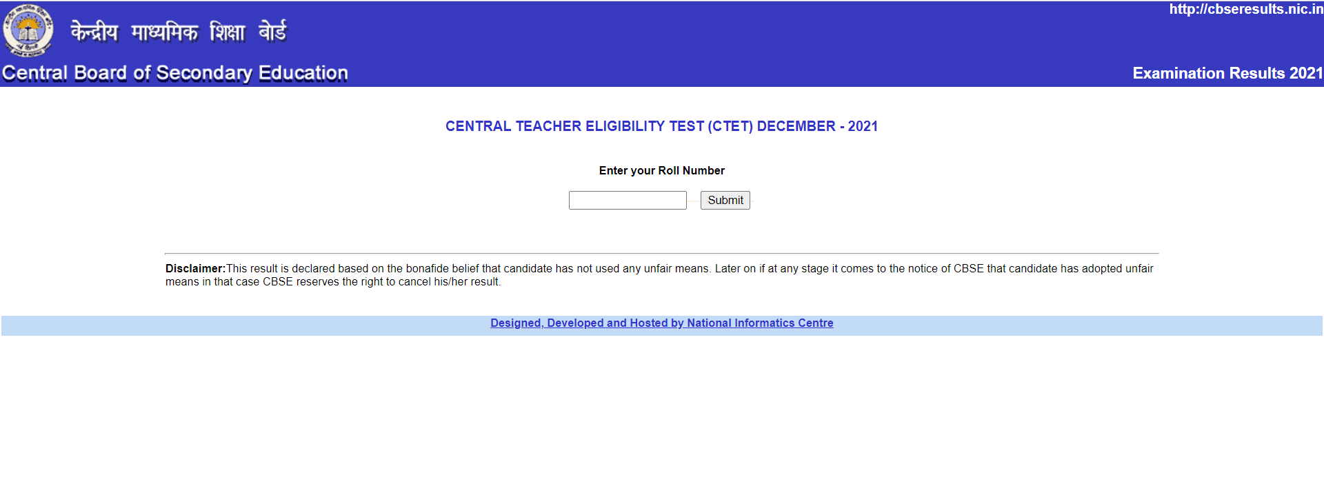 CBSE CTET December 2021 results Live updates: Result declared at ctet ...