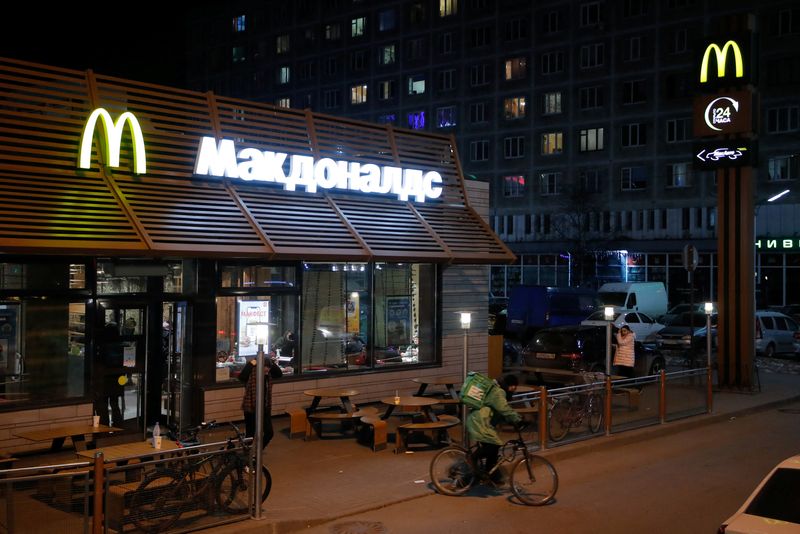 A view shows a McDonald's restaurant in Saint Petersburg, Russia March 8, 2022. REUTERS/Anton Vaganov (REUTERS)