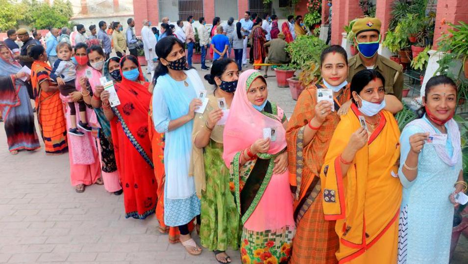 Many female voters told us that they received phone call reminders, often from party workers, to collect rations. (ANI) Many female voters told us that they received phone call reminders, often from party workers, to collect rations. (ANI)