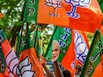 In the hill state of Uttarakhand, the BJP is leading in 37 seats.(HT_PRINT) In the hill state of Uttarakhand, the BJP is leading in 37 seats.(HT_PRINT)