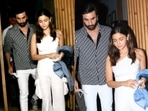 Actor Alia Bhatt was spotted in a white one shoulder crop top, looking all glamourous and chic.