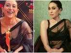 Karisma Kapoor won Radio Mirchi's award for Face of Iconic Bollywood Hits. Karisma Kapoor won Radio Mirchi's award for Face of Iconic Bollywood Hits.