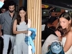 Ranbir Kapoor and Alia Bhatt spotted on Wednesday. Ranbir Kapoor and Alia Bhatt spotted on Wednesday.