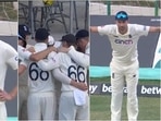 Mark Wood; England players during the 1st Test against West Indies in Antigua.