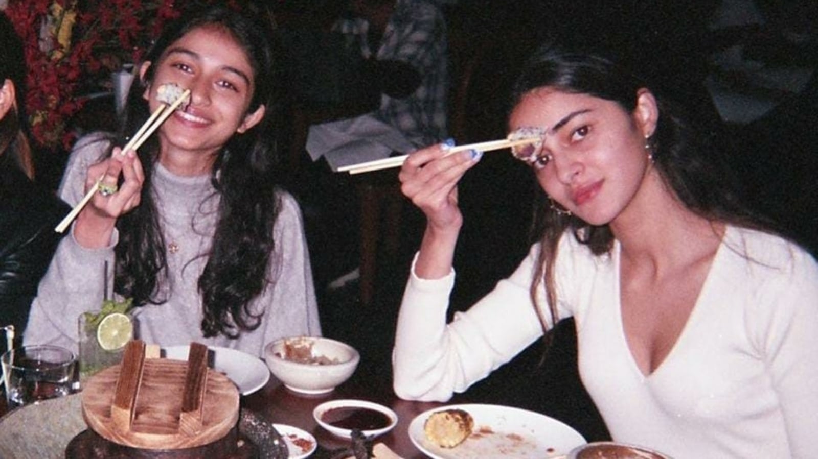 Ananya Panday wishes sister Rysa Pandey on 18th birthday, Suhana Khan miffed at being cropped out of pic