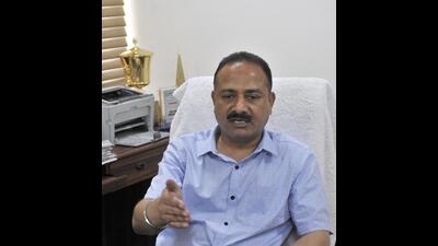 Chandigarh BJP president Arun Sood said that their ictory in four states was a result of their policies and work. (HT)
