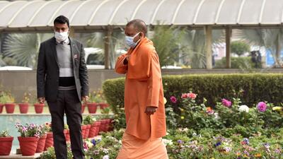 CM Yogi Adityanath visited Noida at least nine times since storming into power in 2017. With his win, he has broken the ‘jinx’ that by visiting the city, an incumbent CM loses the post. (Sunil Ghosh / HT PHOTO) CM Yogi Adityanath visited Noida at least nine times since storming into power in 2017. With his win, he has broken the ‘jinx’ that by visiting the city, an incumbent CM loses the post. (Sunil Ghosh / HT PHOTO)