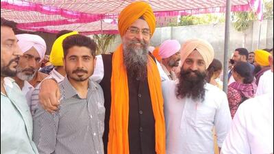 Aam Aadmi Party MLA Kultar Sandhwan with supporters after retaining the Kotkapura assembly segment in Faridkot district on Thursday. (HT Photo) Aam Aadmi Party MLA Kultar Sandhwan with supporters after retaining the Kotkapura assembly segment in Faridkot district on Thursday. (HT Photo)