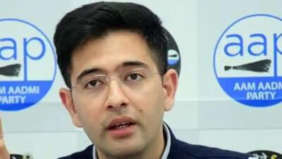 Aam Aadmi Party’s state co-incharge Raghav Chadha thanked people of Punjab for the party’s thumping victory in Punjab. (HT File)
