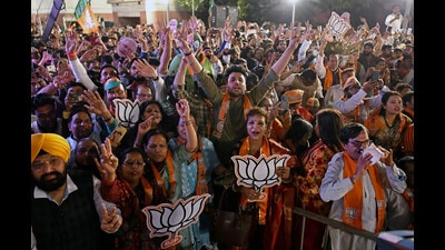 The pitch of this poll campaign was initially set by Prime Minister Narendra Modi, inaugurating the Purvanchal Expressway but by mid-February, there was an obvious course correction, with an emphasis on labhaarthi (beneficiary politics). (Rahul Singh) The pitch of this poll campaign was initially set by Prime Minister Narendra Modi, inaugurating the Purvanchal Expressway but by mid-February, there was an obvious course correction, with an emphasis on labhaarthi (beneficiary politics). (Rahul Singh)