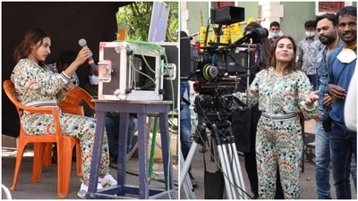 Aishwaryaa Rajinikanth has returned to sets.