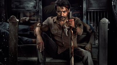 Suriya in a still from Etharkkum Thunindhavan.&nbsp;