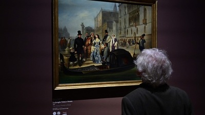  The Hermitage Museum in St Petersburg has asked for the return, by the end of March, of the works loaned for exhibitions at the Palazzo Reale and the Gallerie d'Italia in Milan. (AFP/MIGUEL MEDINA) The Hermitage Museum in St Petersburg has asked for the return, by the end of March, of the works loaned for exhibitions at the Palazzo Reale and the Gallerie d'Italia in Milan. (AFP/MIGUEL MEDINA)