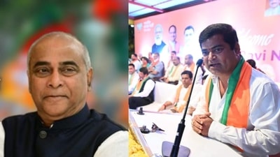 Deputy chief ministers Manohar Ajgaonkar and Chandrakant Kavlekar.