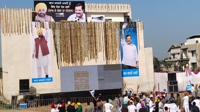 Celebrations begin as AAP has crossed the halfway mark, according to leads.&nbsp;