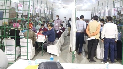 The counting of votes for the Uttar Pradesh, Punjab, Uttarakhand, Goa and Manipur Assembly elections is underway. (HT Files)