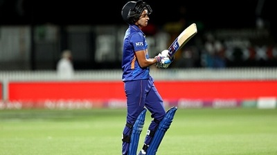 Harmanpreet Kaur scored 70 but it wasn't enough for India. (Getty) Harmanpreet Kaur scored 70 but it wasn't enough for India. (Getty)